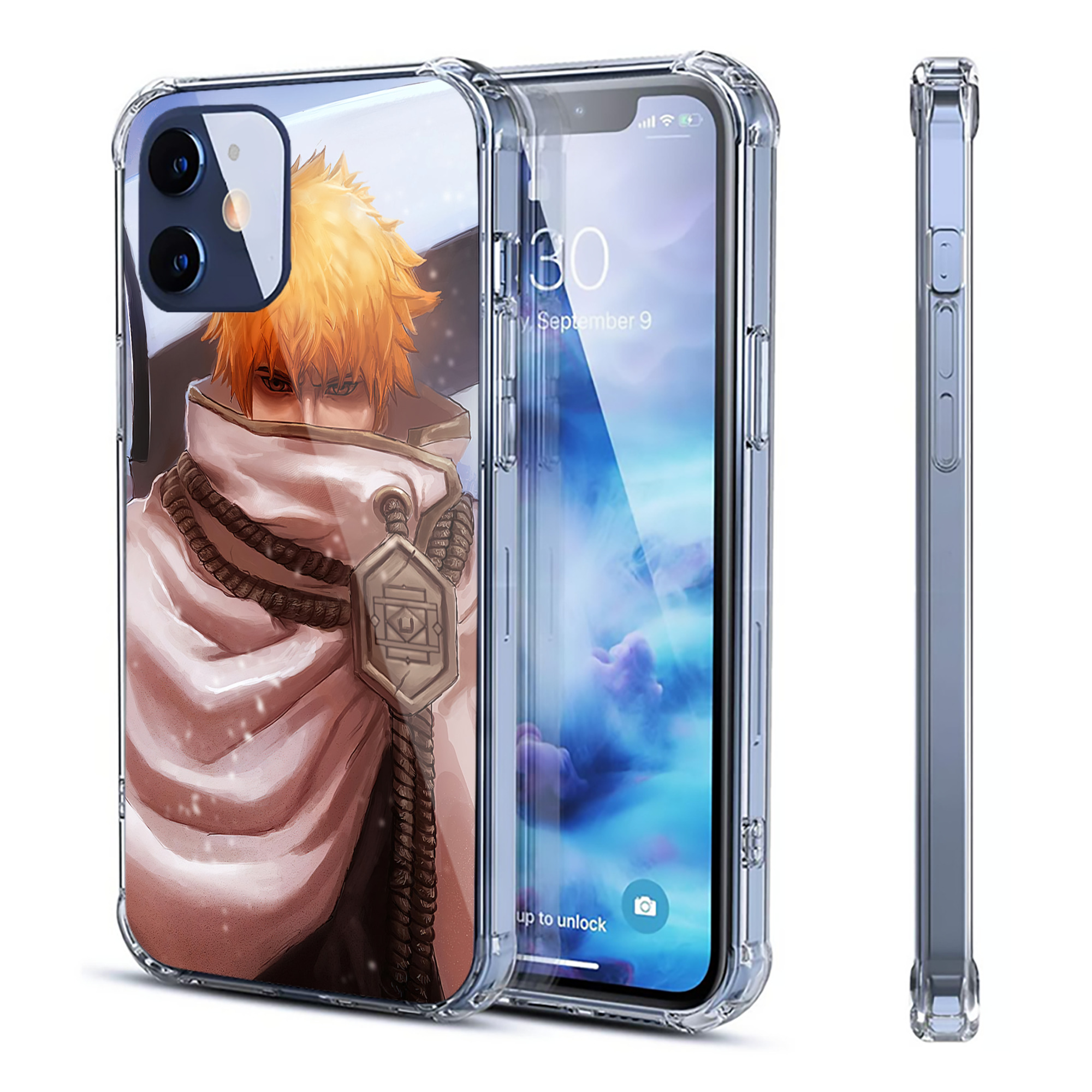 （画像用） ブリーチ BLEACH 【iPhone 12シリーズ対応】透明スマホケース（クリアソフトケース）
